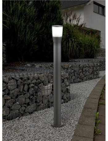 Shannon palo alto da esterno led fusione di alluminio antracite ip54 h. 100cm Moderno LED