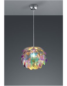 Clover sospensione pigna iridescente d. 40 Moderno E27 2