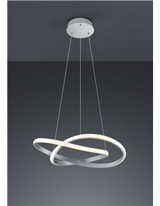Course sospensione led cerchio infinito acciaio satinato d. 60cm Moderno LED 2