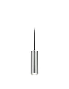 Duoline sospensione marley metallo acciaio satinato d. 6cm x h. 17cm Moderno GU10