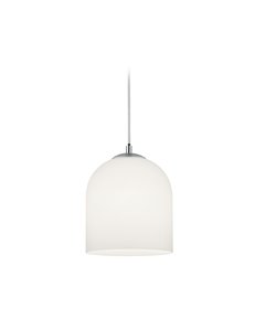 Duoline sospensione ontario vetro bianco d. 20cm Moderno E14