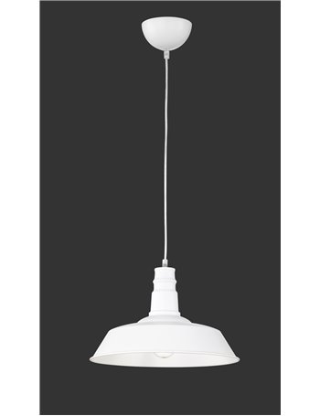 Will sospensione pagoda metallo bianco d. 36cm Moderno E27