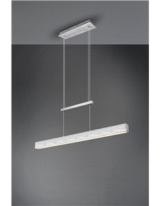Paros sospensione led alluminio bi-emissione con regolazione altezza ed intensita' con interruttore l. 90cm Moderno LED 2