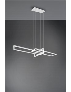 Salinas sospensione led triplo rettangolo bianca con regolazione intensita' con interruttore l. 110cm Moderno Led 2