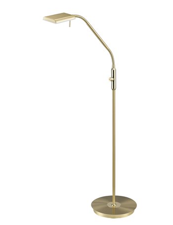 Bergamo piantana led ottone satinato flessibile tocuh dimmer h. 135cm Moderno LED