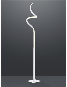 Course piantana led ondulata bianca h. 145cm Moderno LED 2