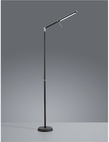 Filigran piantana led orientabile nero opaco con touch dimmerabile h. 154cm Moderno LED
