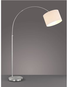 Hotel lampada da terra arco con paralume bianco h 215   Stile giovane E27 2