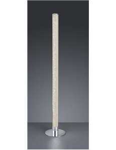 Leia piantana led tubo metacrilato effetto cristallo e metallo cromato con telecomando funzione rgb h.105cm Moderno LED