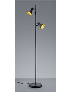 Nina piantana attacco e14 diffusori metallo nero  oro  Classico E14 2