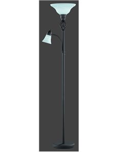 Rustica lampada da terra pigna 2 vetri h.180 Autentico E27 2