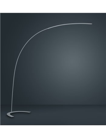 Shanghai piantana led curva alluminio Cm210x200 Moderno LED