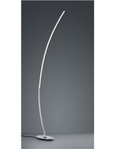 Solo piantana led curva alluminio spazzolato h. 150 Moderno LED 2