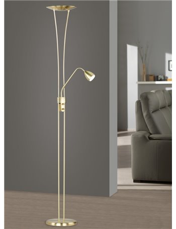 Arizona piantana led ottone satinato fanale h180 Classico LED