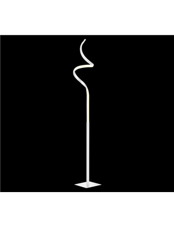 Course piantana led ondulata bianca h. 145cm Moderno LED