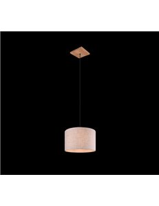 Elmau sospensione legno con paralume sabbia d. 35cm Moderno LED