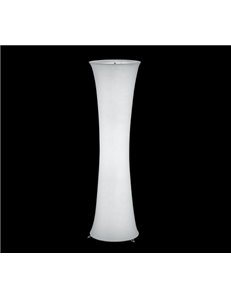 Gravis piantana in cotone bianco d. 35 h. 123  Moderno E27