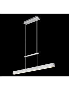 Paros sospensione led alluminio bi-emissione con regolazione altezza ed intensita' con interruttore l. 90cm Moderno LED