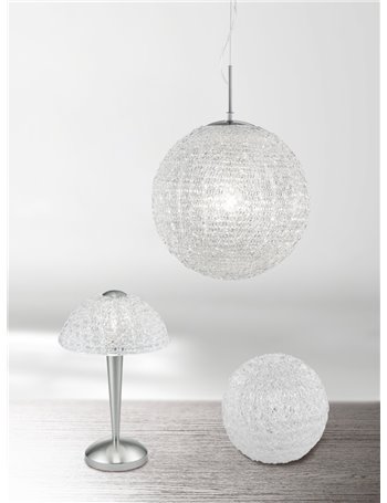 Sweety sospensione sfera acrilico trasparente d.40 Moderno E27