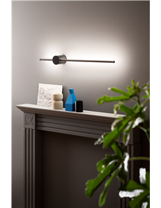 Enila applique design led dimmerabile 20 watt  bianco titanio oro Gea luce 2