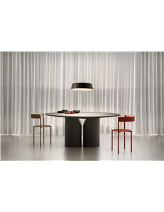 Juliette sospensione nera oro cucina led 50w anello cupola design luce calda