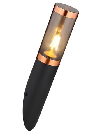 Boston lampada da esterno acciaio inossidabile nero 1x E27 3157BC Globo lighting