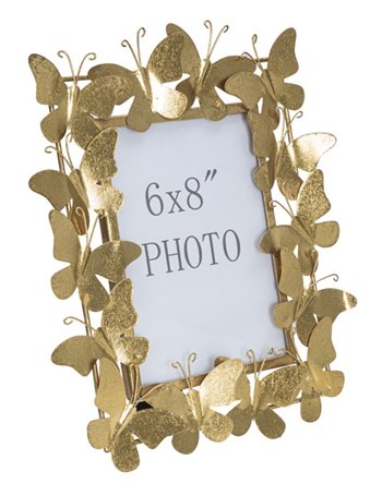 Porta foto cornice butterfly glam cm 28x11,5x30,5 (misura interna cm 15x20) 