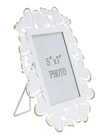 Portafoto cornice heart cm 25x14,5x27,7 min 2 (misura interna cm 12,5x17,5) 