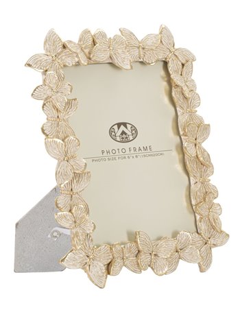 Portafoto cornice farfalle glod cm 22,3x2,3x27,8 (misura interna cm 15x20)