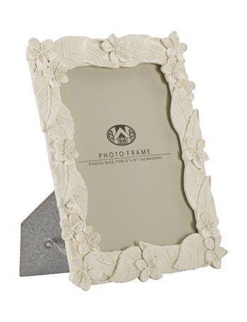Portafoto cornice leaf cream cm 20,5x2x26 (misura interna cm 15x20)