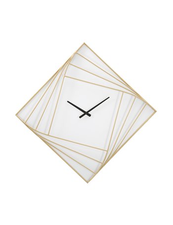 Orologio da muro goldy line cm cm 85x6x85 metallo plastica misterlight