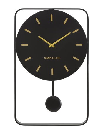 Orologio da muro simple life cm 40,5x5x65,5 metallo misterlight