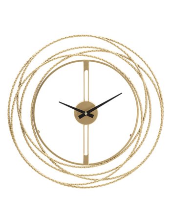 Orologio da muro gold strips cm ø 50x4 metallo misterlight