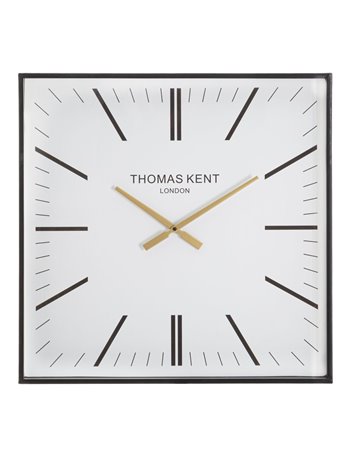 Orologio da muro kent cm 60x4x60 metallo, legno specchio misterlight