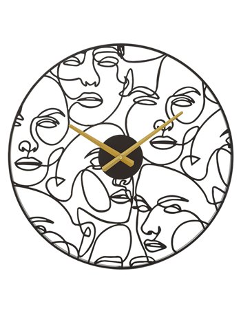 Orologio da muro faces cm ø50x3,5 metallo  misterlight