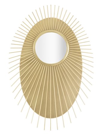 Specchio eye glam cm 75x8x110,5 oro crema