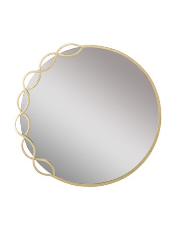 Specchio eleonor cm 73,5x2x72 oro crema