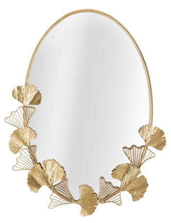Specchio little leaf cm 61,5x3x78 oro