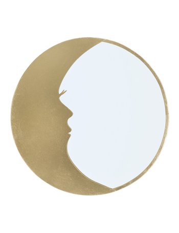 Specchio moon cm ø 72,5x2,3 oro