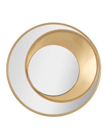 Specchio da muro vortic cm ø 70x3,5 oro