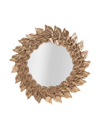Specchio da muro glam petal rame cm ø 73x5 COPPER