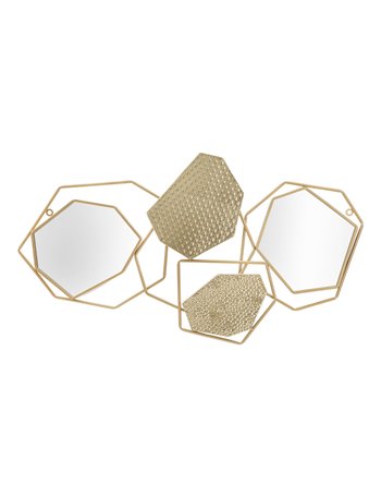 Specchio stone cm 91x4x52 oro