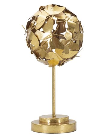 Scultura farfalle cm ø 19,5x40,5 oro metallo