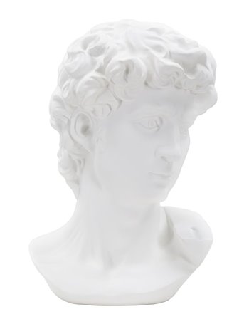 Scultura roman plus cm 20x13x30 bianco poliresina   
