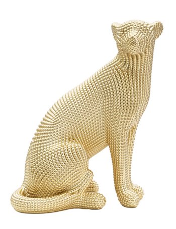Leopardo orocm 23x15,5x29 oro poliresina   