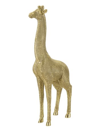 Giraffa cm 20x9,8x49 oro poliresina
