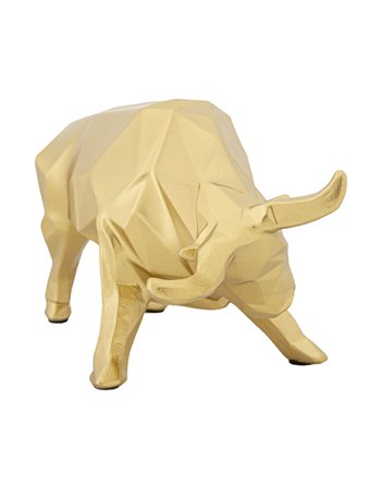 Toro decor cm 19,5x9,9x10,6
 oro poliresina