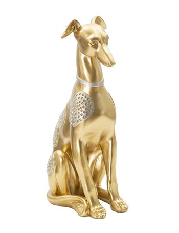 Cane seduto cm 19,8x10x29
 oro poliresina