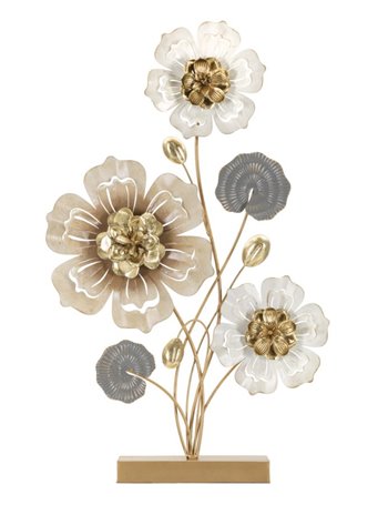 Scultura light cm 40,6x8,9x65,4 multicolore metallo