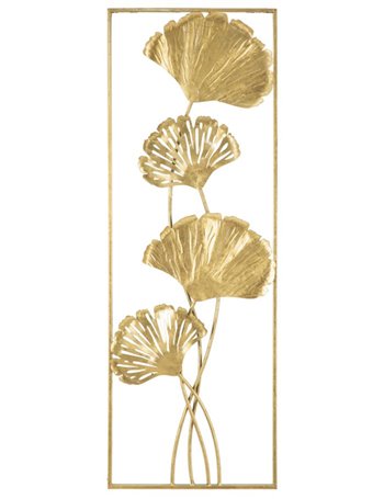 Pannello in ferro iris -a- cm 31x3x90 oro metallo